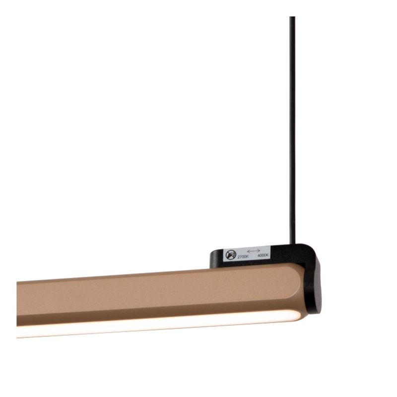 Lucide BRAGA - Závesné svietidlo - LED Dim. - 1x36W 2700K/4000K - Káv